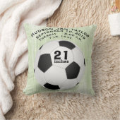 Birth Record met groene krampen Kussen (Deken)