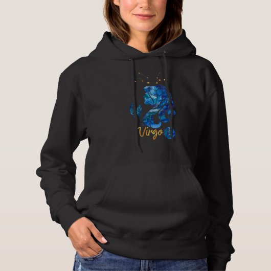 Birth Sign van Virgo Zodiac Hoodie (Voorkant)