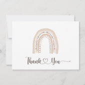 Birth Stats Foto New Baby Shower Notice Bedankkaart (Achterkant)