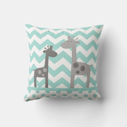 Birth Stats Giraffe Nursery Sierkussen (Achterkant)