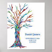 Birth Stats Nursery Canvas Print (Voorkant)