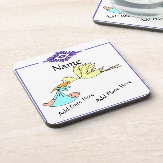 Birth Tile, Dutch Kijk, Personaliseren Bier Onderzetter (Linkerzijde)