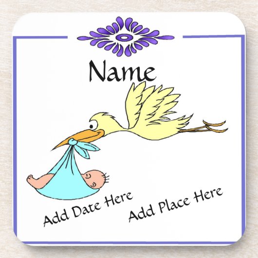 Birth Tile, Dutch Kijk, Personaliseren Bier Onderzetter (Voorkant)