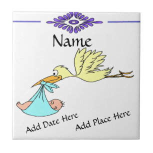 Birth Tile, Dutch Kijk, Personaliseren Tegeltje