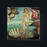 Birth Venus Botticelli Vierkante Button 5,1 Cm<br><div class="desc">Birth Venus Botticelli</div>
