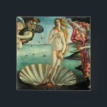Birth Venus Botticelli Vierkante Button 5,1 Cm<br><div class="desc">Birth Venus Botticelli</div>