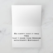 BIRTHDAAG GEMAAKTE PROMISTEN/VRIENDSCHAP-HAPPY KAART (Binnen)