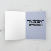 BIRTHDAAGKAART VAN DE MEISFUNNY SURFER CURVY KAART (Binnen)