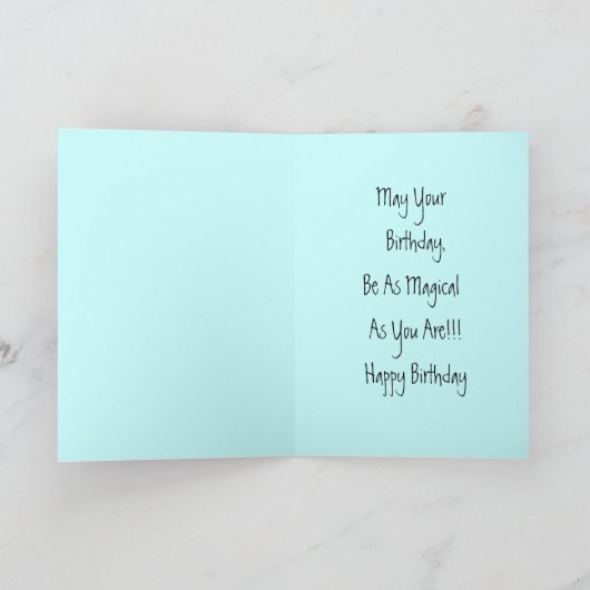 BIRTHDAAGKAART ~ VULLING STROOMVULDE SKY ~ ABSTRAC KAART (Binnen)