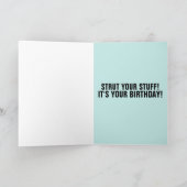 BIRTHDAAGSKAART VOOR PEACOCK KAART (Binnen)