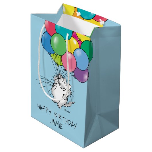 BIRTHDAG CATEGORIE Sandra Boynton Medium Gift Bag Medium Cadeauzakje (Achterkant Gekanteld)