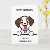 BIRTHDAG GREETINGS "VAN UW DOGGIE"-KAART KAART (Gele Bloem)