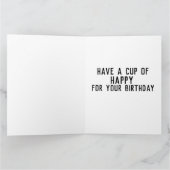 BIRTHDAG HOT CHOCOLAATE WINTER LITTLE GIRL CARDS KAART (Binnen)