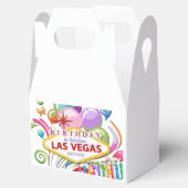 BIRTHDAG IN Las Vegas GABLE Favor Box Bedankdoosjes (Geopend)