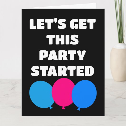 BIRTHDAG LAAT DEZE PARTIJ KAARTEN BEGONNEN (Voorkant)