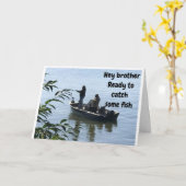 BIRTHDAG VIST MET *BROTHER* KAART (Gele Bloem)