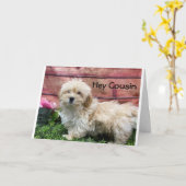 BIRTHDAG WISH "COUSIN" & "BEST FRIEND" KAART (Gele Bloem)