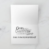 BIRTHDAG WISH "COUSIN" & "BEST FRIEND" KAART (Binnen)