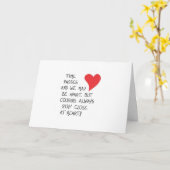 BIRTHDAG WISH "COUSIN" & "BEST FRIEND" KAART (Gele Bloem)