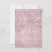 Birthday 16e Bridal Floral Pink Bohemian Sparkly Kaart (Achterkant)