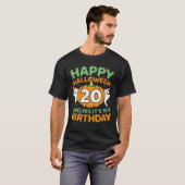 Birthday 20 Years Old Pumpkin Halloween 20Th Mens T-shirt (Voorkant volledig)
