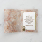 Birthday 50th Pocket Watch and Chain Kaart (Binnen)