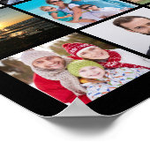 Birthday 55 Foto Collage Jouw tekst and Color Poster (Hoek)