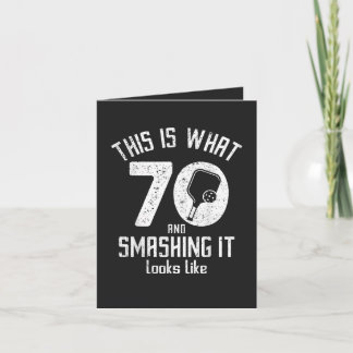 Birthday 70 Years Old Love Pickleball Feestdagen Kaart