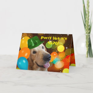 Birthday 70's Disco Kaart