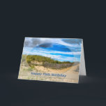 BIRTHDAY- 70th-BEACH/OCEAN/DUNES/SCENE Kaart<br><div class="desc">ZIE DEZELFDE AFBEELDING VOOR ANDERE KAARTEN VAN DE VADERDAG EN OOK HETZELFDE AFBEELDING VOOR BREDE CATEGORIEËN VOOR BIRTHDAYS.</div>