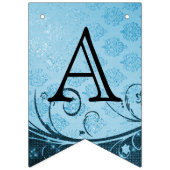 Birthday aanpassen - decoratief blauw vlaggetjes (Tweede vlag)