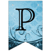 Birthday aanpassen - decoratief blauw vlaggetjes (Derde vlag)