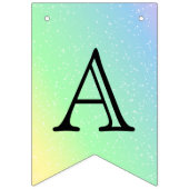 Birthday aanpassen - Pastel regenboog Vlaggetjes (Tweede vlag)