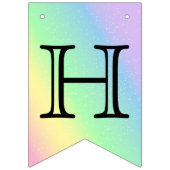 Birthday aanpassen - Pastel regenboog Vlaggetjes (Eerste vlag)