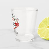 Birthday aanpassen - Vegas Style - Red Shot Glas (Rechts)