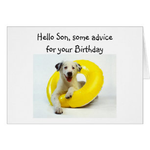 BIRTHDAY ADVICE "SON'S" BIRTHDAY