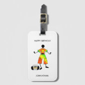 Birthday, African Art Awesome Celebration  Bagagelabel (Voorkant (verticaal))