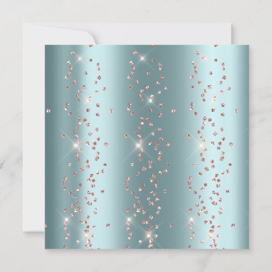 Birthday Afstuderen Spark Foto Confetti Roos Blue Kaart (Achterkant)