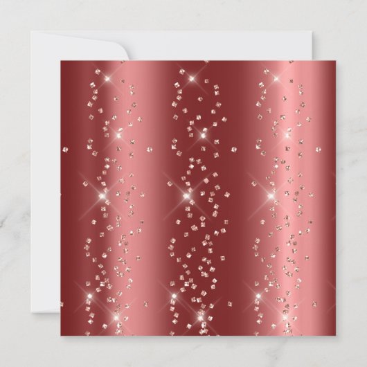 Birthday Afstuderen Spark Foto Confetti Roos Maroo Kaart (Achterkant)