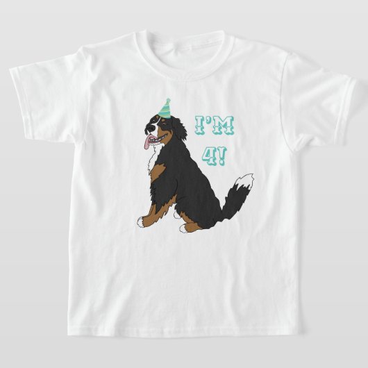  Birthday Age Bernese Mountain Dog T-shirt (Laagn)