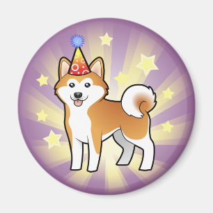 Birthday Akita Inu / Shiba Inu Magneet