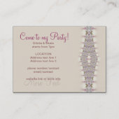 Birthday + All Occasion Party Invitation Kaart Visitekaartje (Achterkant)