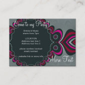 Birthday + All Occasion Party Invitation Kaart Visitekaartje (Achterkant)