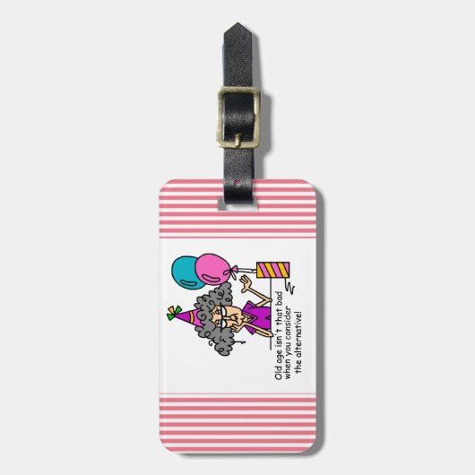 Birthday Alternative Humor Bagagelabel (Voorkant verticaal)