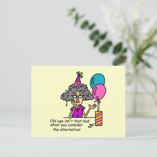 Birthday Alternative Humor Briefkaart (Staand voorkant)