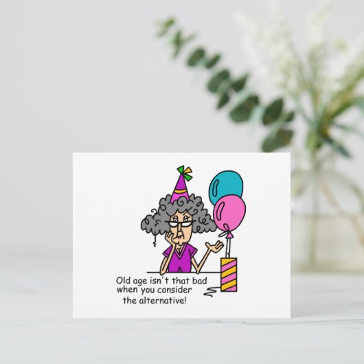 Birthday Alternative Humor Briefkaart (Staand voorkant)