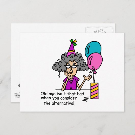 Birthday Alternative Humor Briefkaart (Voorkant / Achterkant)