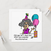 Birthday Alternative Humor Kaart (Voorkant / Achterkant in situ)
