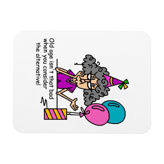 Birthday Alternative Humor Magneet (Horizontaal)