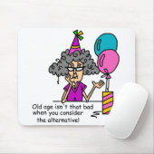 Birthday Alternative Humor Muismat (Met muis)